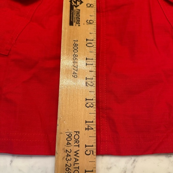 Fashion Nova Catalina Solid Cargo Red Mini Skirt Pockets Women’s Sz 1X Red New - Picture 6 of 7
